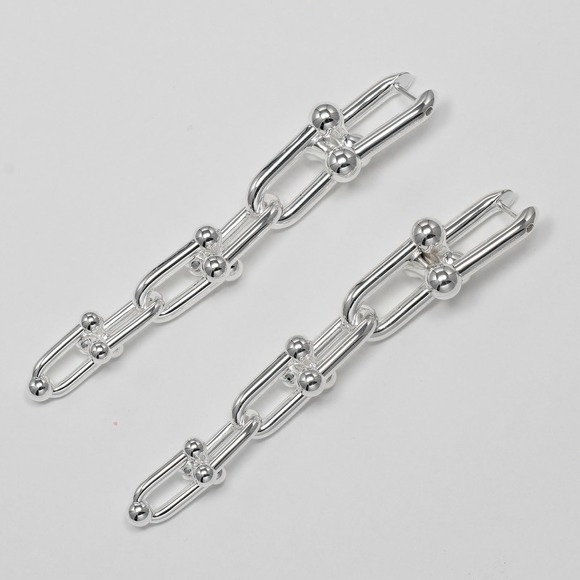 TIFFANY Silver Earrings - Picture 7 of 8